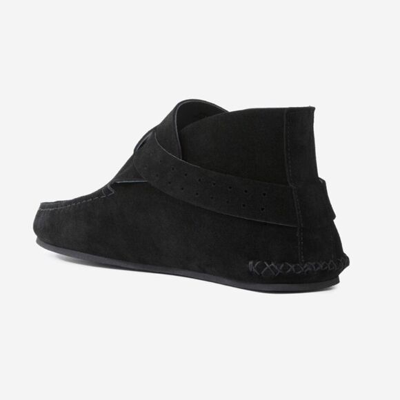 New The Kooples suede leather moccasins black slip ons shoes NIB $475 41 10 - Picture 2 of 16